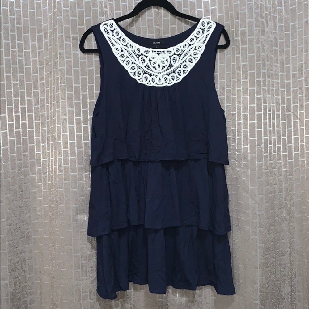 Alfani Tank - Embroidery on Neckline